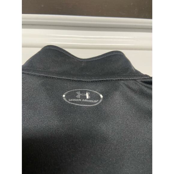Under Armour Boys Pullover Size 4 Blue Black Quarter Zip Lightweight - Picture 8 of 12